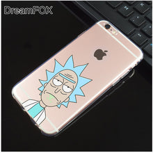 Rick And Morty TPU Silicone Case Cover For Apple iPhone X, 8, 7, 6, 6S Plus