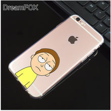 Rick And Morty TPU Silicone Case Cover For Apple iPhone X, 8, 7, 6, 6S Plus