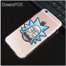 Rick And Morty TPU Silicone Case Cover For Apple iPhone X, 8, 7, 6, 6S Plus