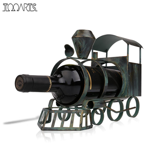 Train Wine and Whiskey Bottle Holder - Iron Art