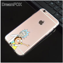 Rick And Morty TPU Silicone Case Cover For Apple iPhone X, 8, 7, 6, 6S Plus